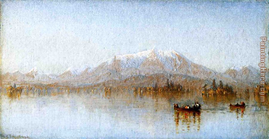 Mount Katahdin from Lake Millinocket painting - Sanford Robinson Gifford Mount Katahdin from Lake Millinocket art painting